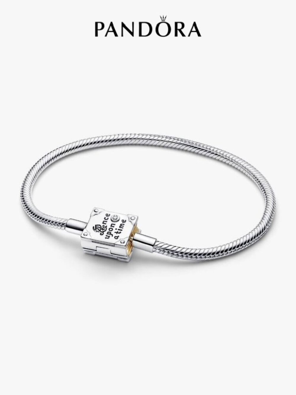 Pandora Disney Princess Storybook Lab-grown Diamond Snake Chain Bracelet
